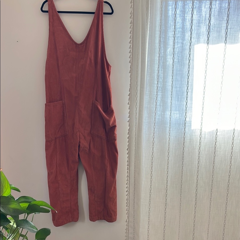 Free People High Roller cord jumpsuit